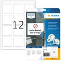 HERMA Etik. A4 weiß 60x60 mm quadr. ablösb. 300 St.