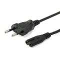 Equip IEC-Stromkabel 2pol Euro -> C7 Bu 1,8m schwarz Polybeutel