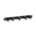 Equip 19" Kabeldurchführung 1HE Panel sw