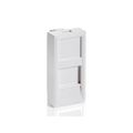 Equip Unterputzdose Einsatz French 1 Keystone 45x22 RAL9010 Polybeutel