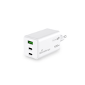 MediaRange Ladegerät 100W 3-Port 2x USB-C u. 1x USB-A, weiß