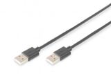 DIGITUS USB 2.0 Anschlusskabel Typ A -A St/St 1.8m, sw