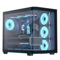 AeroCool Geh Midi P500C-G-BK-V1 o.N. Full Tempered Glas (B)