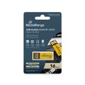 MediaRange USB Nanostick 16GB m. Klammerfunktion gelb