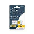 MediaRange USB-Stick 16GB USB 2.0 Slider yellow