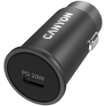 Canyon Car Charger 1Port 1xUSB-C 20W PD black retail