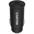 Canyon Car Charger 2Port 1xUSB-A 18W QC + 1xUSB-C 30W PD bk retail