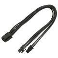 Kabel Nanoxia PCI-E 6- auf 6+2-Pin, 30 cm, Single, schwarz