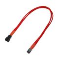 Nanoxia Kabel 3-Pin Verlängerung, 30 cm, Single, rot