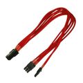 Kabel Nanoxia PCI-E 6- auf 6+2-Pin, 30 cm, Single, rot