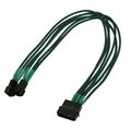 Nanoxia Kabel 4-Pin auf 2 x 3-Pin, Single, 30 cm, grün