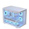 AeroCool Geh Midi P300C-G-WT-V1 o.N. Full Tempered Glas (Wh)