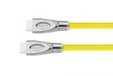 Python HDMI« 2.0 Kabel 4K2K Nylongeflecht gelb 0,5m