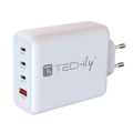 Techly Ladegerät USB-C 1-2-3/USB-A 140W