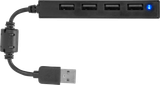 Speedlink USB-HUB SNAPPY SLIM, 4-Port, Passiv, schwarz retail