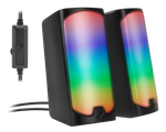 Speedlink Lautsprecher TONOS RGB, Stereo, schwarz retail