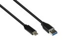 Good Connections USB3.0 Kabel A-USB-C schwarz 5m