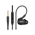 2GO In-Ear Sport-Headset "Active" m. Rufann.&Lautstärker. sw