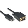 Techly DisplayPort auf VGA Kabel schwarz 1.8m