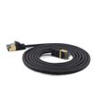 Wantec Patchkabel SSTP CAT7 Ste. CAT6a d=4mm 25,00m schwarz