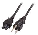 EFB Netzkabel USA/NEMA 5-15P-C5 180°,sw,1.8m,SVT AWG18x3C