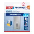 tesa Powerstrips Waterproof Haken L metall rechteckig