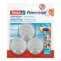 tesa Powerstrips Haken S Rund matt-chrom
