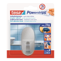 tesa Powerstrips Haken L oval metall