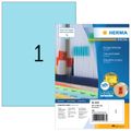 HERMA Etiketten A4 blau 210x297 mm Papier matt 100 St.