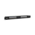 Equip 19" Patchpanel 16x RJ45 Cat6 FTP 1HE schwarz