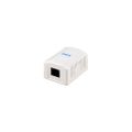 Equip Aufputzdose Cat6 1-Port RJ45 UTP RAL 9010 ws Polybeutel