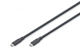 DIGITUS USB 4.0 Kabel Typ C -C Silikon St/St 2m schwarz