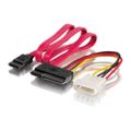 Equip SATA Stromkabel 7-Pin/15-Pin/5.25 0.50m schwarz PVC Polybeutel