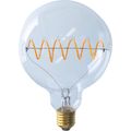 Segula LED Bridge Globe 125 Curved Plus klar E27 6,5W 1900K