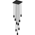 SEGULA Pendelleuchte MADOX SQUARE 9x Wave schwarz E27