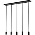 SEGULA Pendelleuchte MADOX 5x Wave schwarz E27