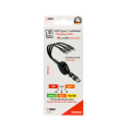 2GO Ladekabel 5in1 ALLinOne USB-A/USB-C Aufrollautomatik 1m