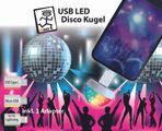2GO USB LED Discokugel incl. 3 Adapter weiß