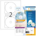HERMA CD-Etik. Maxi A4 weiß 116 mm Papier opak 200 St.