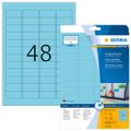 HERMA Etiketten A4 blau 45,7x21,2 mm Papier matt 960 St.