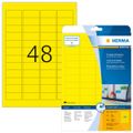 HERMA Etiketten A4 gelb 45,7x21,2 mm Papier matt 960 St.