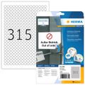 HERMA Etik. A4 weiß 10 mm rund ablösb. Papier 7875 St.