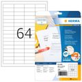HERMA Etiketten A4 weiß 25,4x16,9 mm ablösb. Papier 2800 St.
