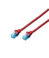 DIGITUS Patchkabel RJ45 U/UTP Cat5e 3.00m rot Polybeutel