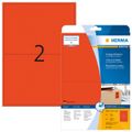 HERMA Etiketten A4 rot 199,6x143,5 mm Papier matt 40 St.