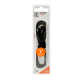 2GO USB Lade-/Datenkabel Type C -> Type C 1m Nylon schwarz