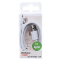 2GO USB Lade-/Datenkabel Lightning 1m weiß in PET-Box