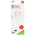 2GO AUX/MP3 Audiokabel für Lightning-Geräte 100cm weiß