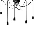 SEGULA Pendelleuchte Phoenix 5er Porzellan schwarz max 60W