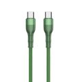 2GO USB Lade-/Datenkabel Type C -> Type C 1m Nylon grün